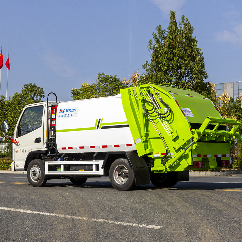 National VI Kaima 4-square-meter garbage truck blue brand compressed garbage truck community property garbage removal transport vehicle deposit vehicle deposit compressed garbage truck 3