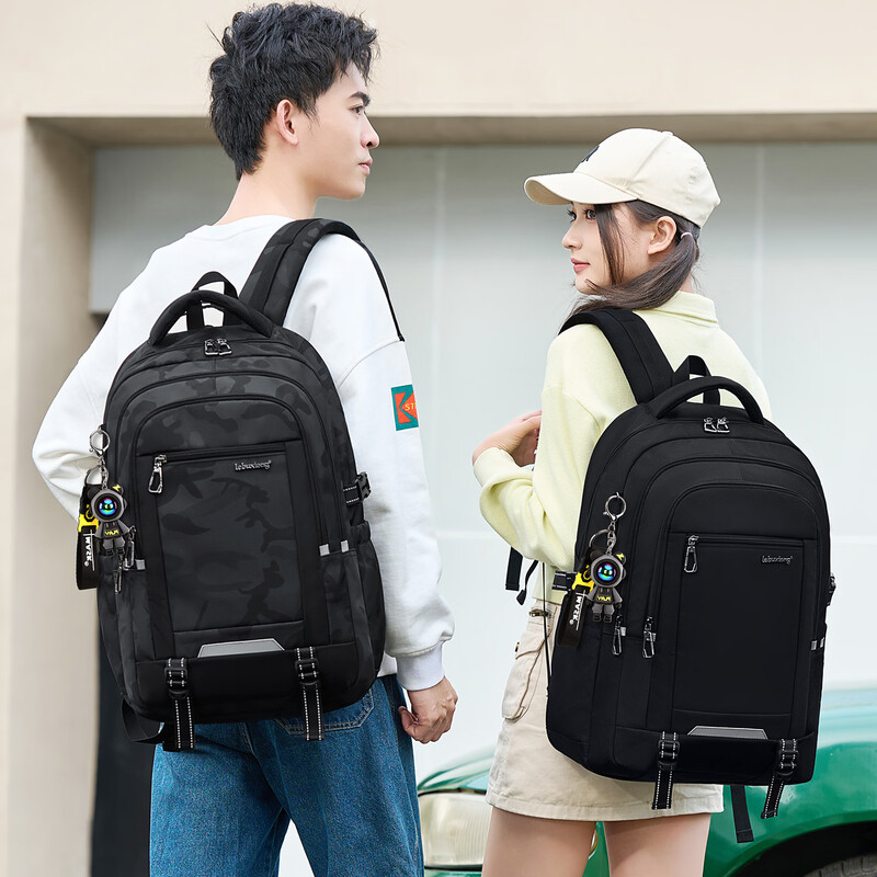 Dishuai (dishuai) schoolbag junior high school boy 45L large capacity spine protection burden reduction lightweight middle school high school student backpack backpack