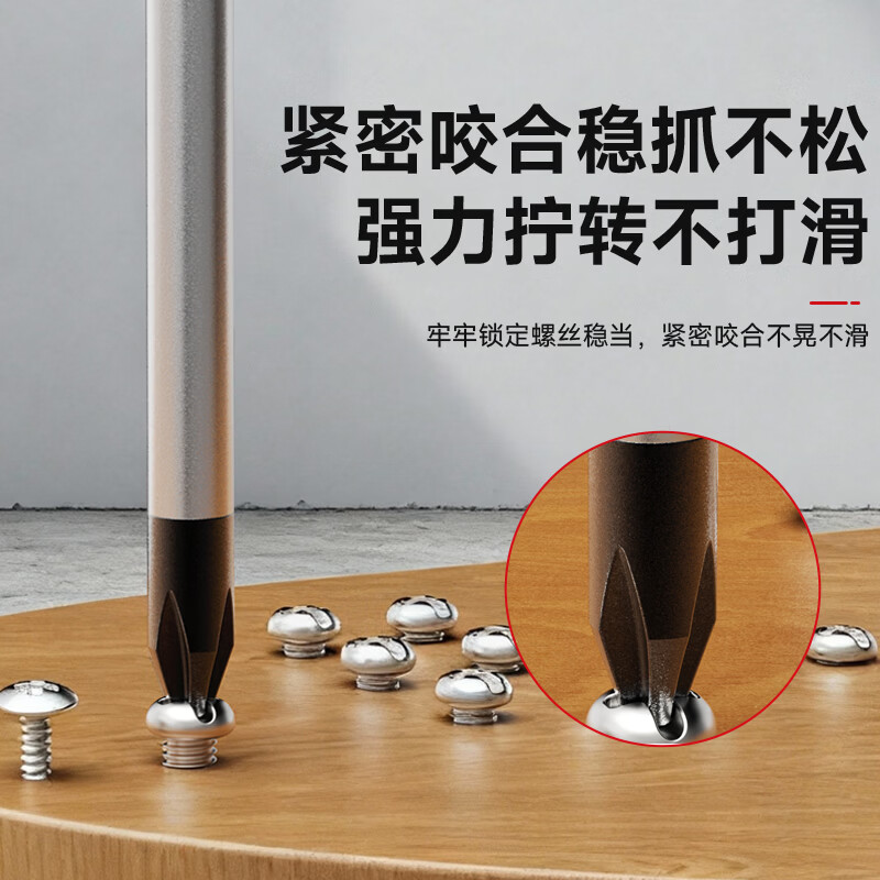 DELIXI dual-purpose screwdriver double-headed cross-head screwdriver multi-functional industrial-grade disassembly and repair screwdriver tool