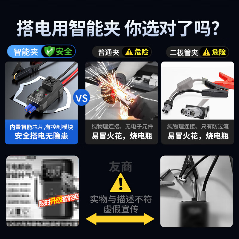 BUWEI 3C certified car emergency starting power supply, air pump, portable all-in-one machine, car-mounted 12V power bank, inflator and power, outdoor power bank, mobile fire starter