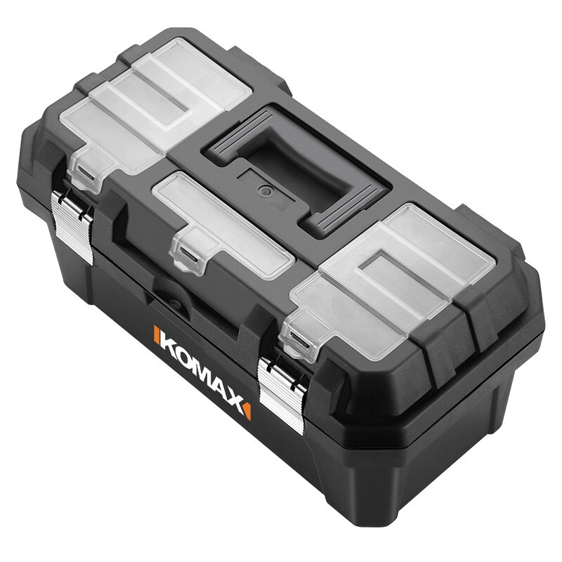 Komax Tool Box Empty Box Home Car Repair Portable Storage Box Parts Box Portable Large Hardware Tool Storage Box Large Black King Kong Tool Box