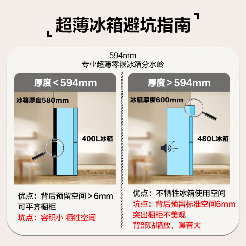 Haier Refrigerator Zero Embedded 490 Liter Four Door Cross Door Refrigerator Household Dual Cycle Bottom Cooling Refrigerator First Class Energy Efficiency Air Cooled Frost-Free National Subsidy Produced by Ieader 594mm Ultra-Thin Zero Embedded + Black Gold Purification + Three-speed Temperature Variation