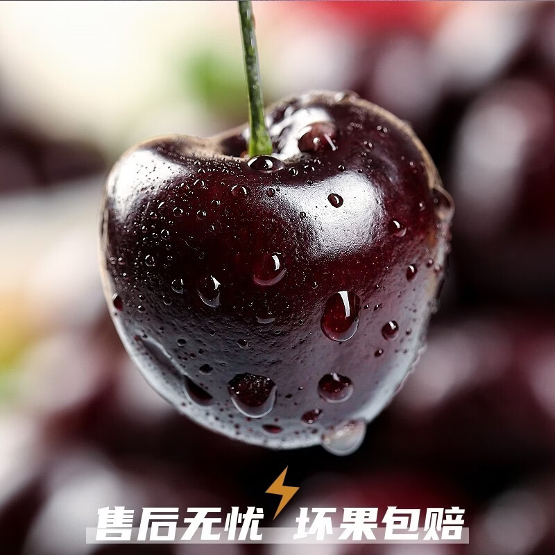 Fresh Premium Chilean Cherries JD/SF Next Day Delivery to Multiple Places Imported Fresh Big Cherries Seasonal Fruit Gift Box 1.8kg (net weight) Affordable Family Gift Box Super Big Mac 4J Single Fruit 32-34mm