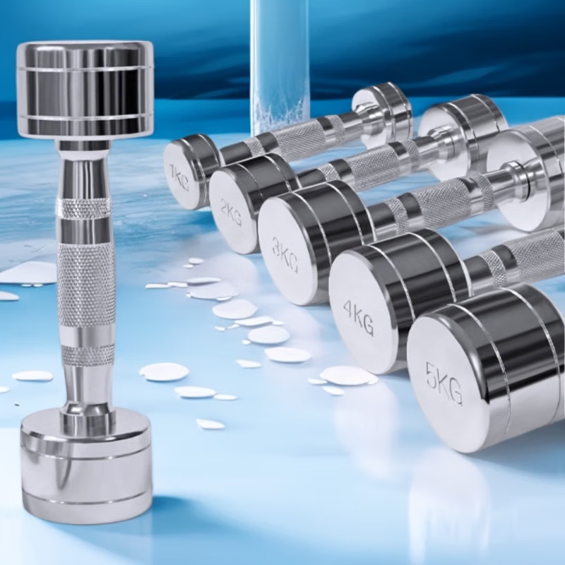 Steel dumbbells for men, home gym dumbbells, women's dumbbells, children's electroplated small dumbbells, fitness equipment, iron 2KG*2