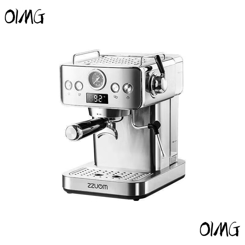 OIMG German imported high-quality espresso machine stainless steel concentrated household all-in-one high-pressure extraction steam milk frother stainless steel (post a picture to get 2 years of coffee bean privileges)