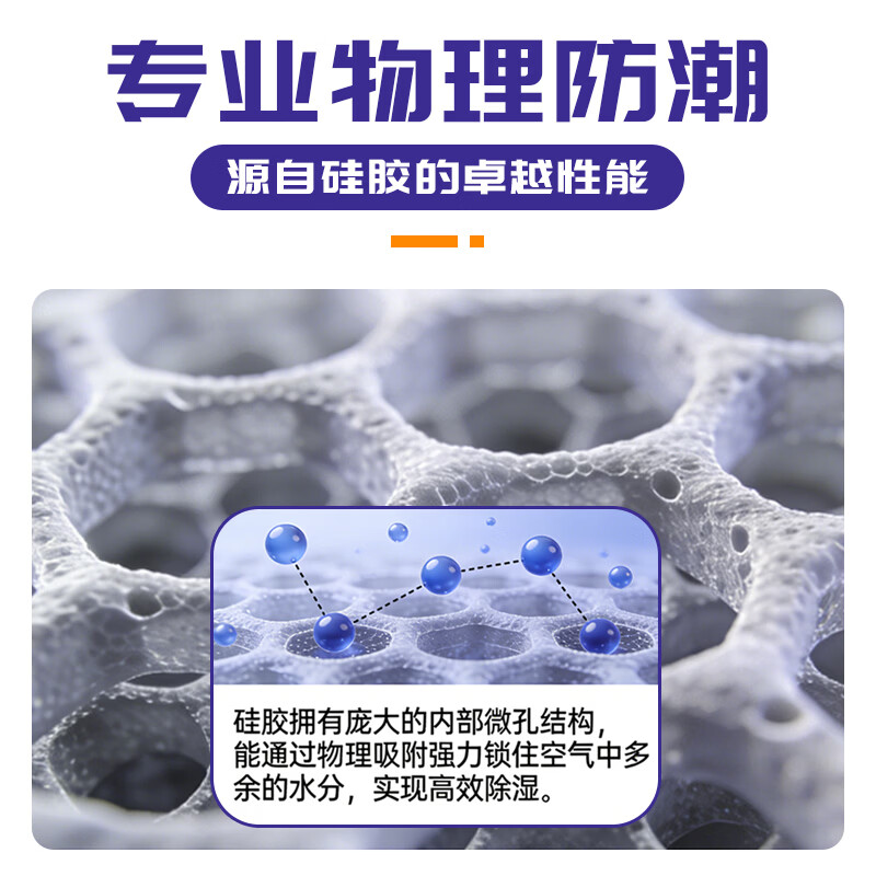 Tianyi Big bag of hygroscopic transparent silica gel desiccant 200g*5/bag/industrial metal machinery and equipment warehouse clothing luggage moisture-proof agent