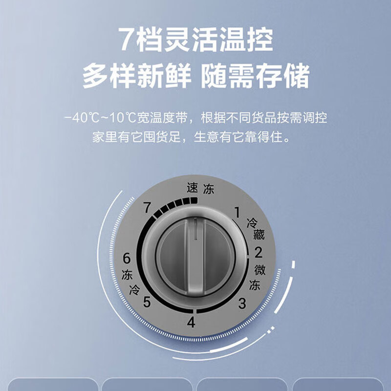 Haier frost-free first-level energy consumption household freezer large-capacity top-opening horizontal freezer commercial freezer single-temperature quick-freezing ultra-low temperature cryogenic 300 liters about 390 pounds first-level energy efficiency - 80% frost reduction at 35 degrees