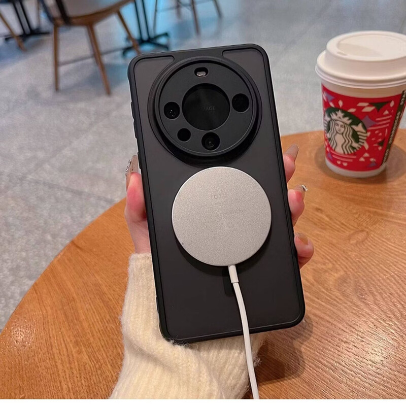 Capedon is suitable for Huawei Mate80/80Pro mobile phone case protective cover, magnetic wireless charging, ultra-thin anti-fall, skin-friendly matte, transparent black