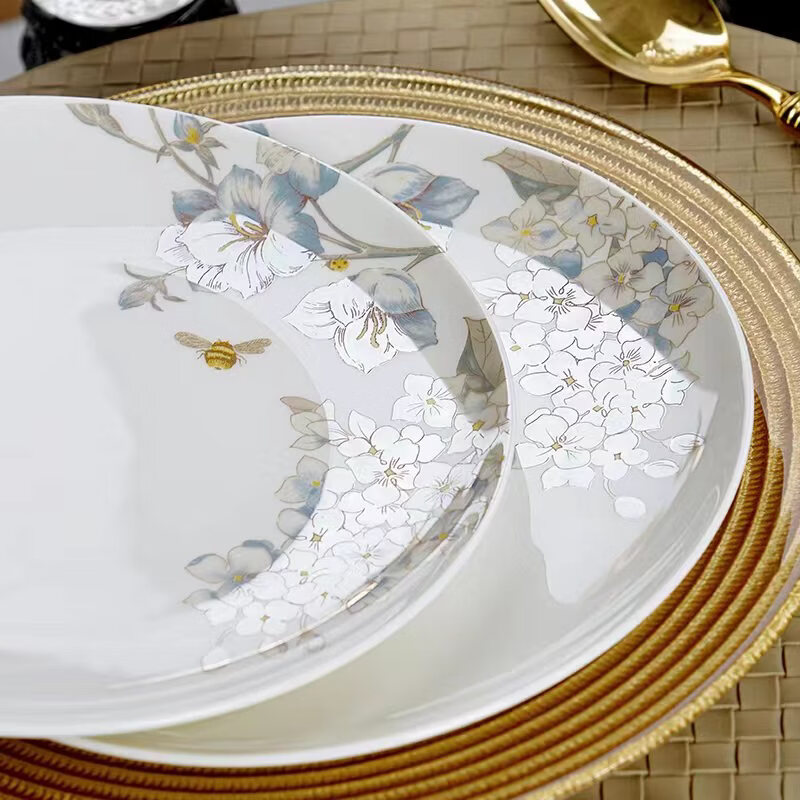 Northern Scenery Bone China Tableware 32 Heads Next Door Spring Color TS-0032 Set