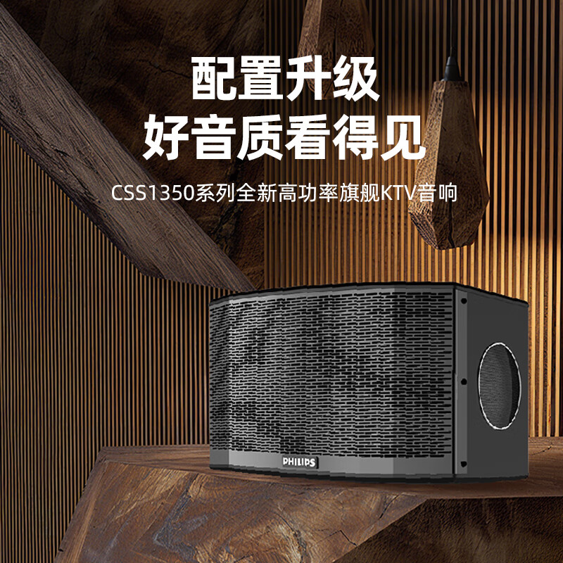 Philips (PHILIPS) CSS1350 home ktv audio set singing complete equipment karaoke karaoke machine audio 10-inch set professional karaoke home stage performance speakers