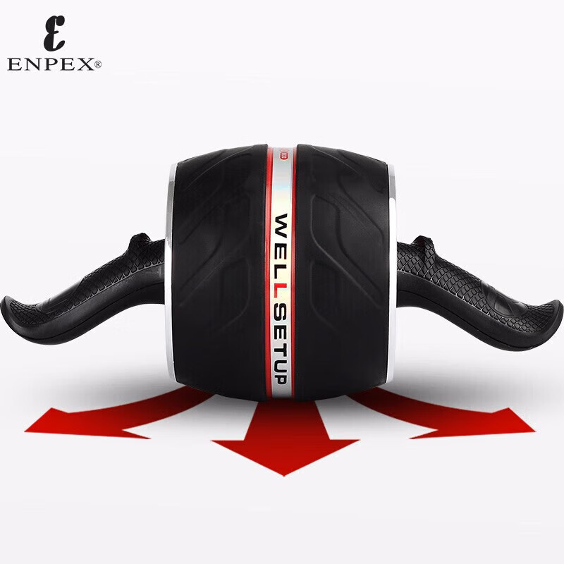 Abdominal wheel automatic rebound giant wheel abdominal tightening and waist beautifying roller abdominal muscle wheel push-pull wheel abdominal fitness equipment black