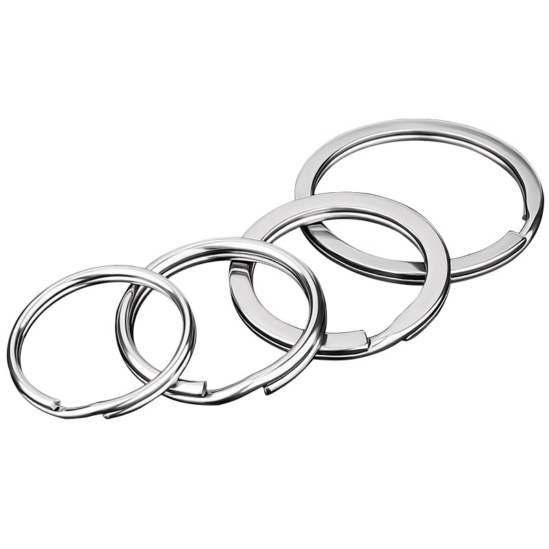 Fengji 304 stainless steel new aperture round key ring thickened size circle practical iy car key chain accessories 304 aperture 1.5*20mm 20 pcs