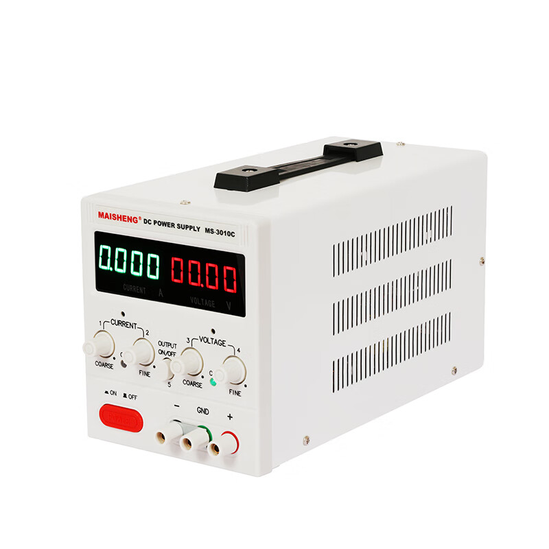 MAISHENG adjustable DC regulated power supply high power factory test aging electroplating experiment charging mobile phone repair MS152D S1 short box (0-15V0-2A) three displays