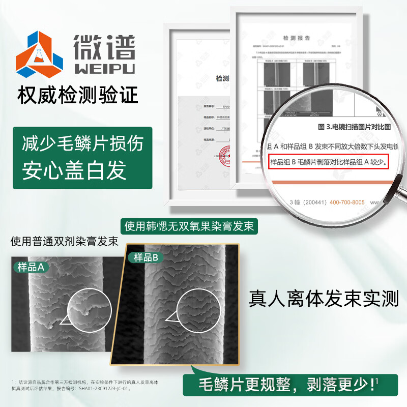 Han'an Guo Dye Cream, dark brown natural plant hair dye, non-irritating, non-irritating, non-scalp hair dye for men and women that covers white hair and does not stick to the scalp.