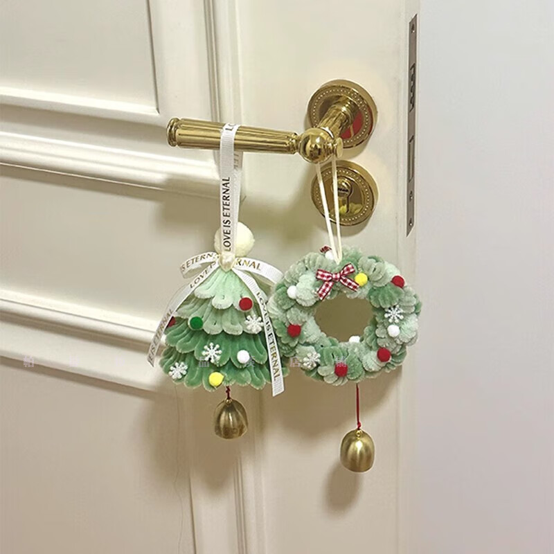 Patila Twist Stick Christmas Tree Pendant Handmade DIY Snowflake Apple Christmas Tree Material Pack for Best Friend, Girlfriend and Classmate Retro Green Christmas Tree Material Pack 1 copy