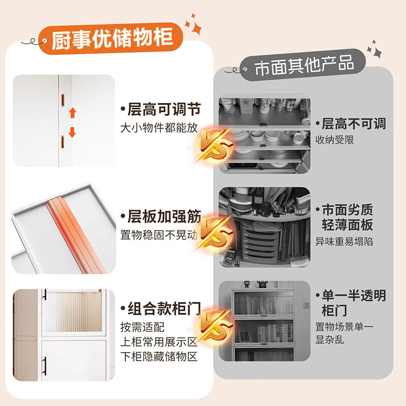 CHUSHIYOU balcony storage locker integrated wall-mounted sun protection steel multi-layer household storage large capacity living room bookcase cabinet