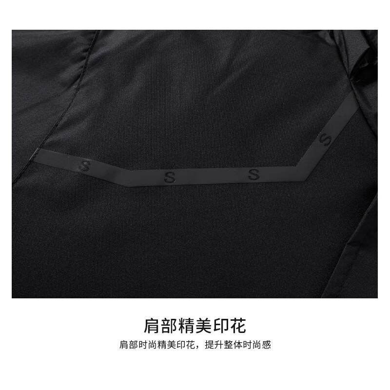 JEEP SPIRIT Jeep Jacket Men's Autumn and Winter Jacket Plus Velvet Thickened Windproof and Waterproof Jacket Black 3XL