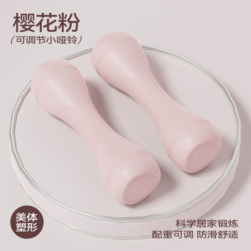 Dumbbell women's fitness equipment household kettlebell adjustable children's men's thin arm muscle yoga small dumbbell set sky blue 2 pieces single 1-2kg