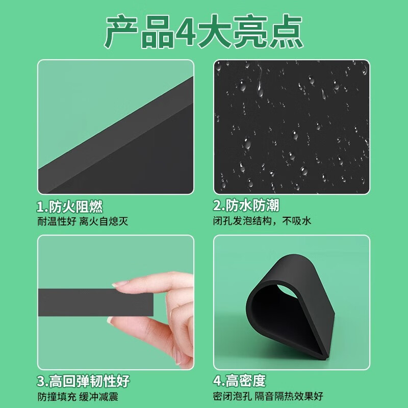 Black fireproof EVA foam board 38 degree material, high temperature resistant, flame retardant, high density eva foam board with adhesive backing for lithium battery special foam pad, flame retardant model without glue - 1mm thick, black, 1 meter wide * 1 meter long