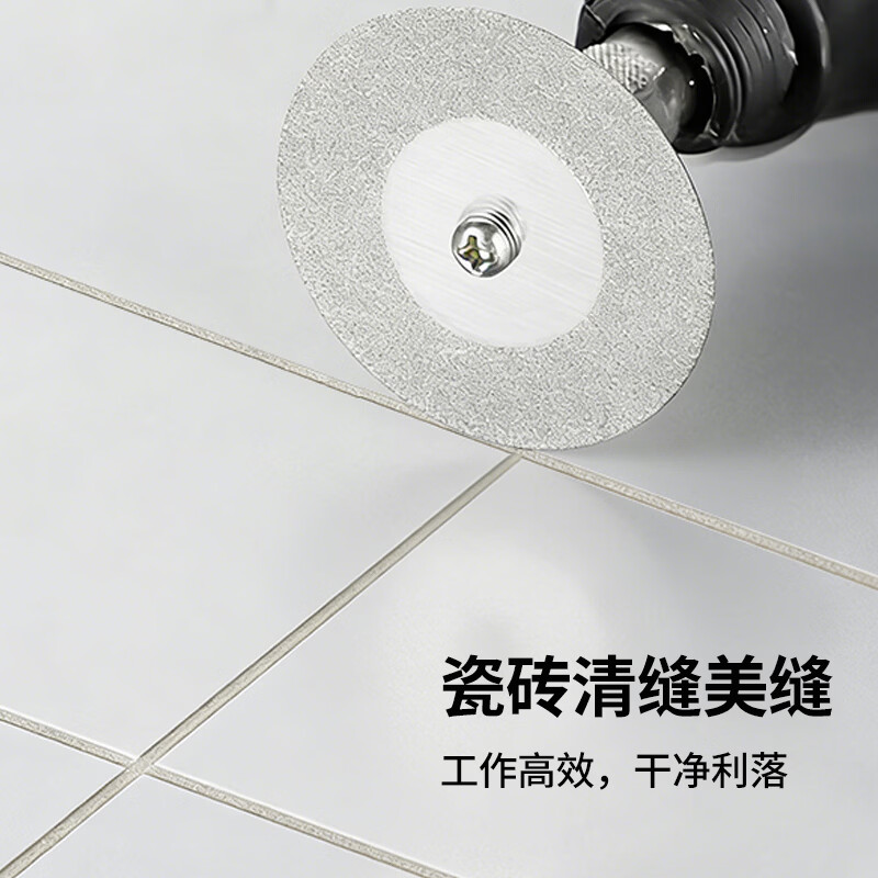 Bingyu electroplated emery small grinding disc saw blade electric grinding disc cutting disc 22mm diamond disc 10 pieces + 2 rods