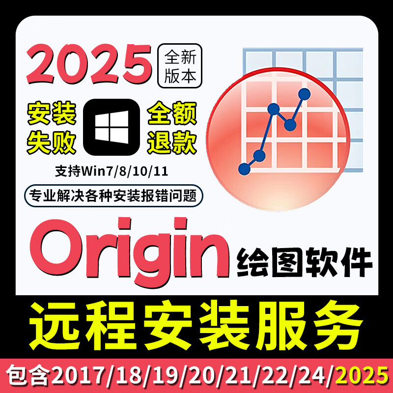 Origin software 2025 new version installation package pro Chinese and English version drawing software win remote installation service remote installation service choose any version Win system