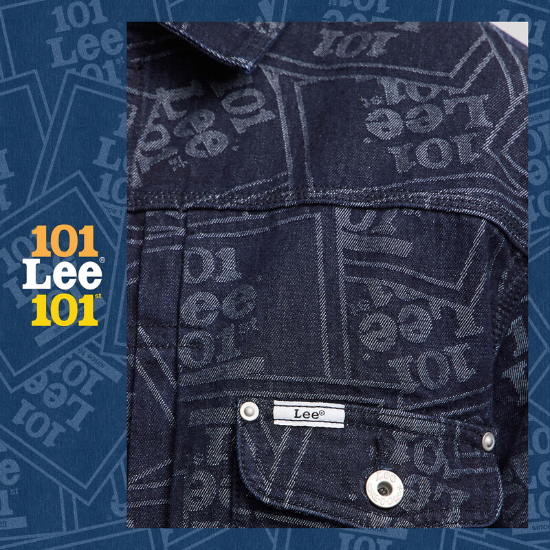 Lee101J Western Denim Jacket Shopping Mall Style 26 Spring New Comfort Edition 101+ Full Print Washable Men Washable S