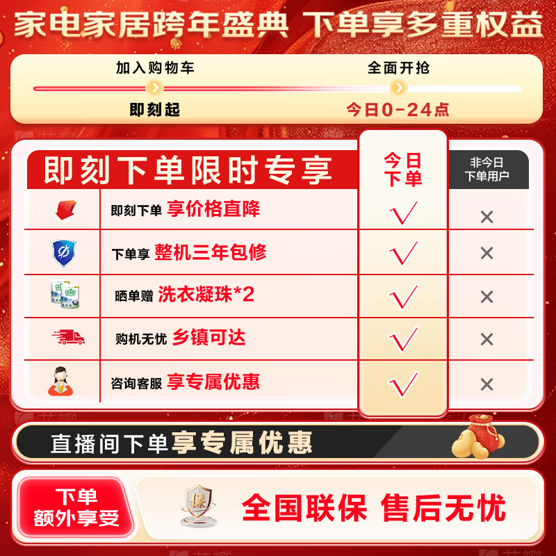 Haier Yunxi fully automatic drum washer and dryer integrated washing machine with dryer white 12KG large capacity home appliances state-subsidized self-operated XQG120-HLE55DWU1