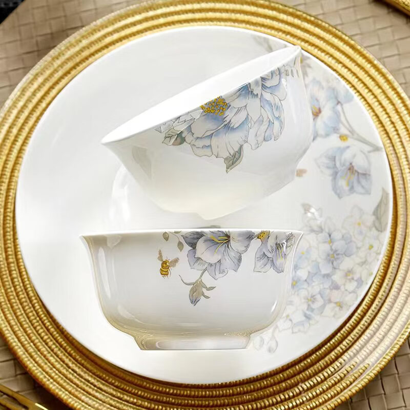 Northern Scenery Bone China Tableware 32 Heads Next Door Spring Color TS-0032 Set