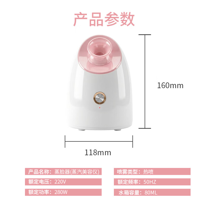 Meebordi Facial Steamer Beauty Instrument Oxygen Injector Nano Spray Hydration Instrument Humidifier Hot Spray Facial Steamer Facial Mask Partner New Year's Day Birthday Gift for Girlfriend and Wife Price Guaranteed