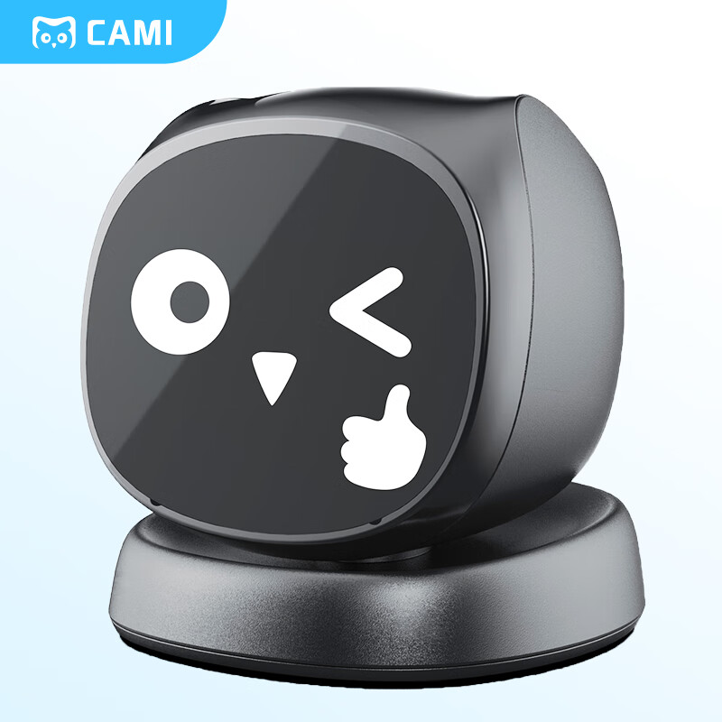 CAMIo1 AI vehicle-mounted intelligent robot electronic pet black technology ai conversation robot toy children's companionship emotional interaction emotional value companion robot Camio1 smart travel version