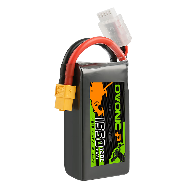 OVONIC European brand 1550mAh 120C 4S 14.8V XT60 5-inch racing flower flight training drone drone FPV battery