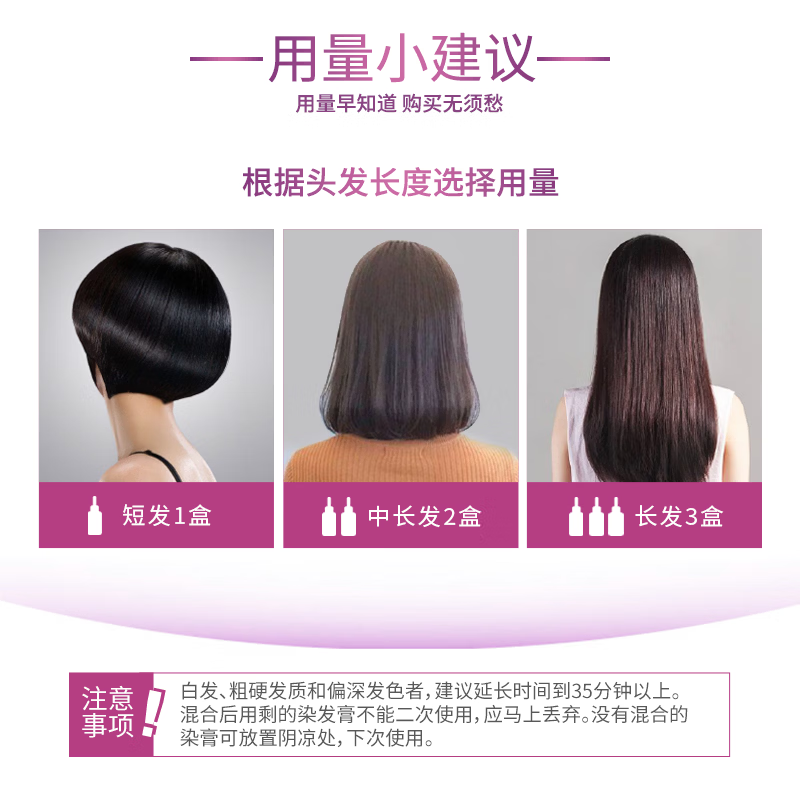 L'Oreal Zhuoyun Cream Special Double Cream Hair Dye Cream #2 Natural Black Brown Hair Dye Hair Dye Cream is re-dyed in batches to cover whitening.