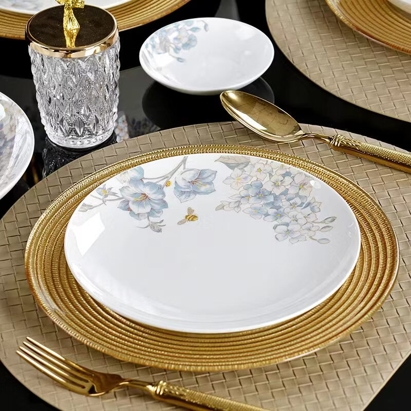 Northern Scenery Bone China Tableware 32 Heads Next Door Spring Color TS-0032 Set