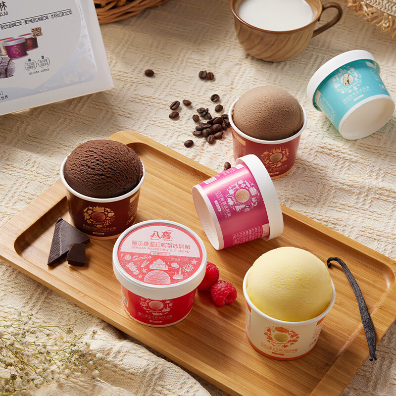 Baxi Ice Cream Treasures 6-in-1 Mixed Flavors 65g*6 Cups Family Pack Cup Combination Ice Cream