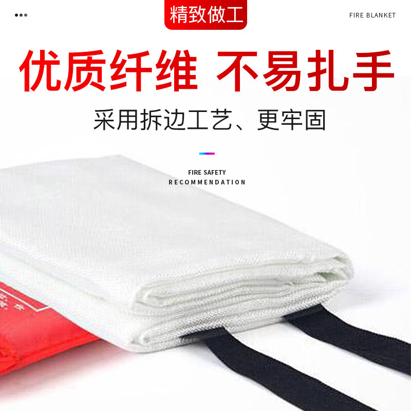 Flame War 1.5M Fire Blanket + Free Glove Hook, Upgraded and Thickened