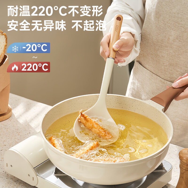 ASD spatula, silicone spatula, cooking spatula, non-stick wok, frying pan, frying pan, special high temperature resistant household spatula and spoon set