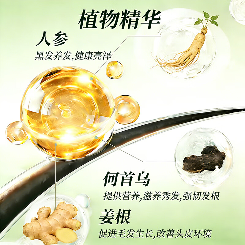 Tongrentang hair dye cream, one-wash black and white, pure natural plant, non-irritating, non-stick to the scalp, special hair dye for men and women