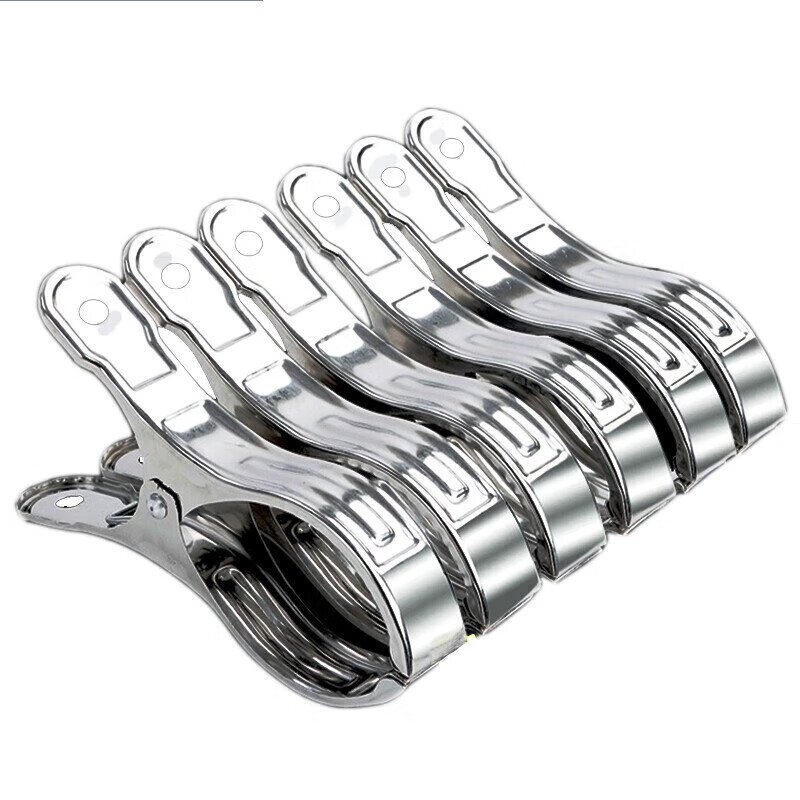 Mengting clothes hanger clip, stainless steel clothes drying clip, extra large quilt clip, sheet windproof clip, clothes drying rack, 10 pieces