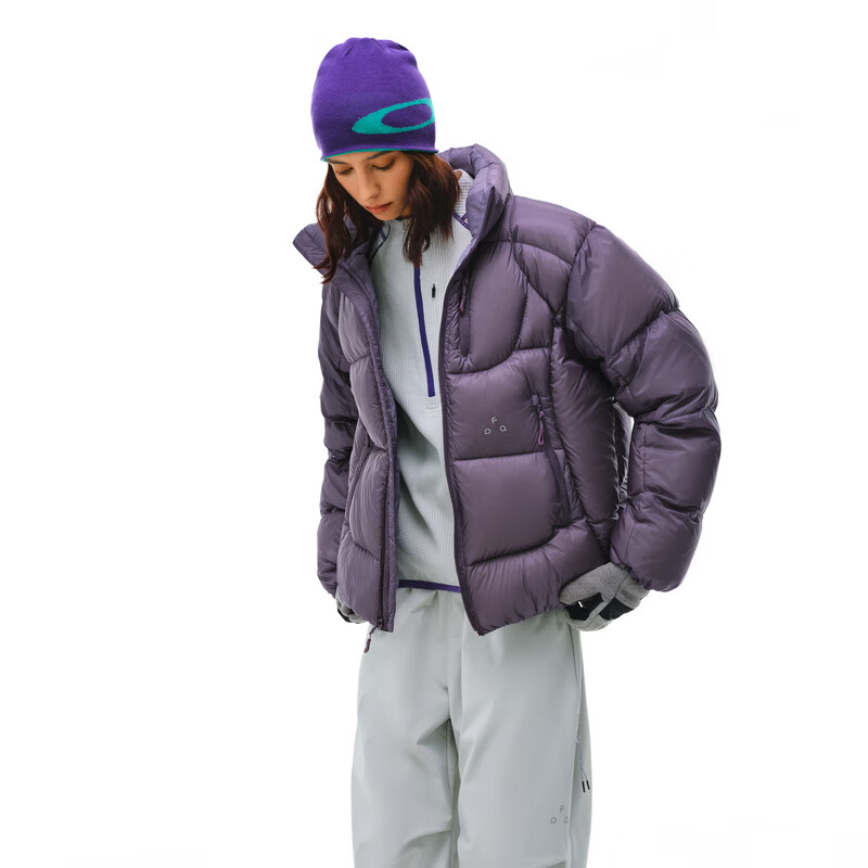 FPA 800 Pile 95 Velvet Structured Stand Collar Down Jacket Men's Winter Short Warm and Coldproof Couple Jacket Dark Gray XL