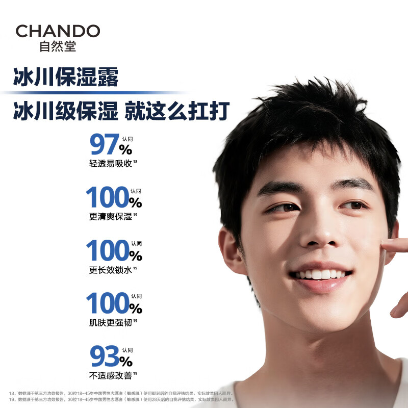 Nature Hall Men's Himalayan Glacier Refreshing Moisturizing Lotion 70mL*2 Skin Care Products