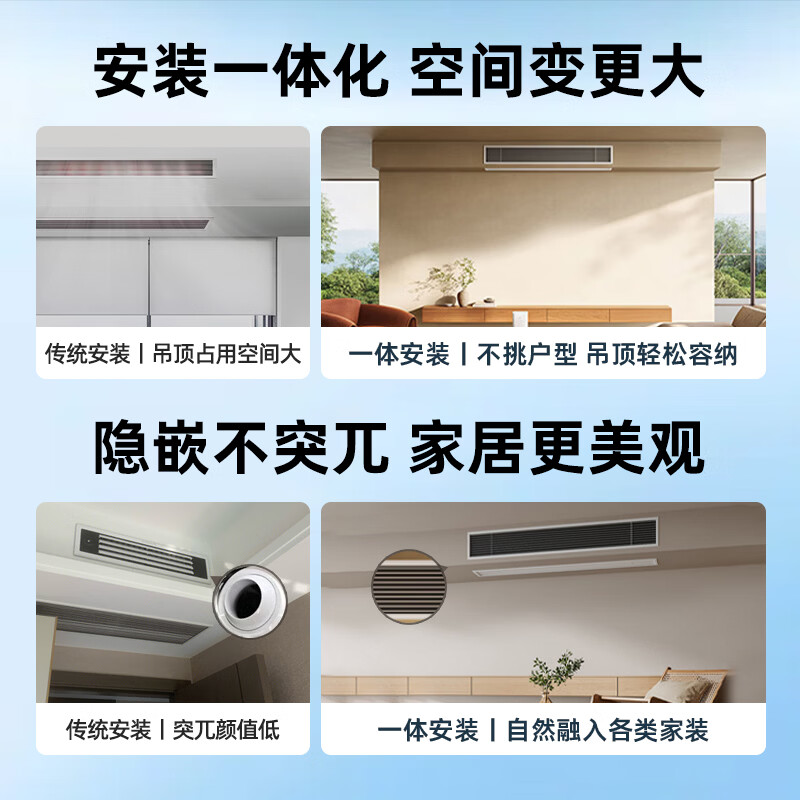 Xiaomi (MI) Mijia central air conditioner multi-split, one to four/five/six, full DC inverter, Pro super first-class energy efficiency, one price all-inclusive, smart wired controller, 3 rows of condensers, large 6 horsepower, first-class energy efficiency, one to six, five rooms and one living room