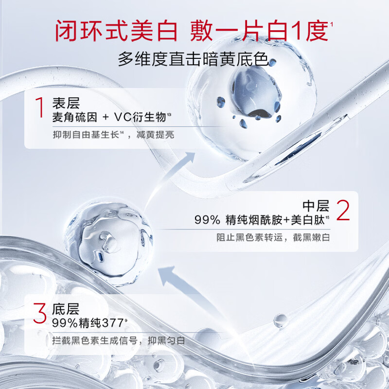 Han Shu 377 whitening and spot-removing essence mask, hydrating, whitening, removing yellowing, brightening, anti-wrinkle and firming, New Year’s gift for girls