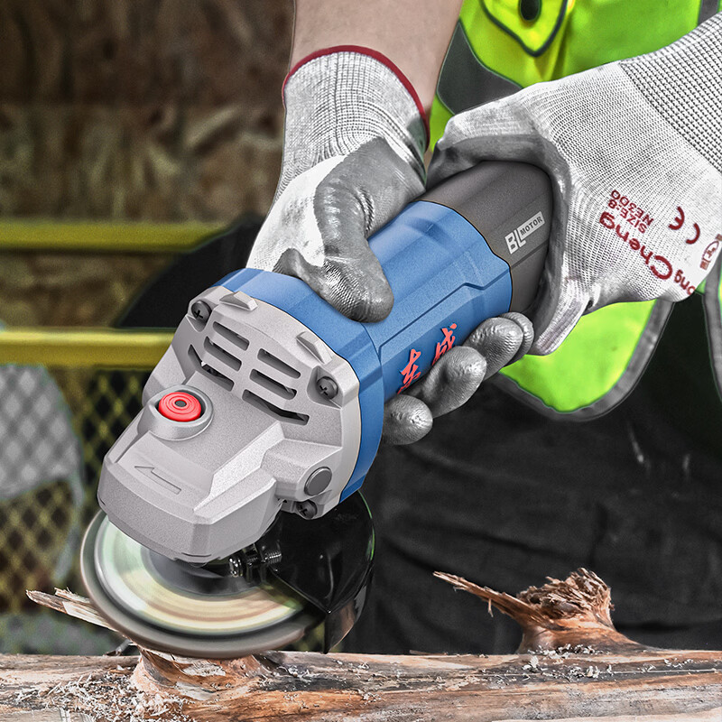 Dongcheng 1200W AC brushless angle grinder S1M-FF-100BL high-power cutting machine polishing rust removal handheld polishing