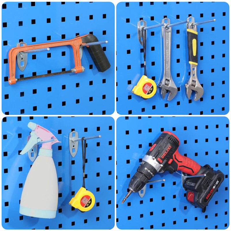 Chitu stainless steel single straight hook double oblique hook hole plate tool display rack hanging plate multi-functional hole plate hook stainless steel double straight 50mm