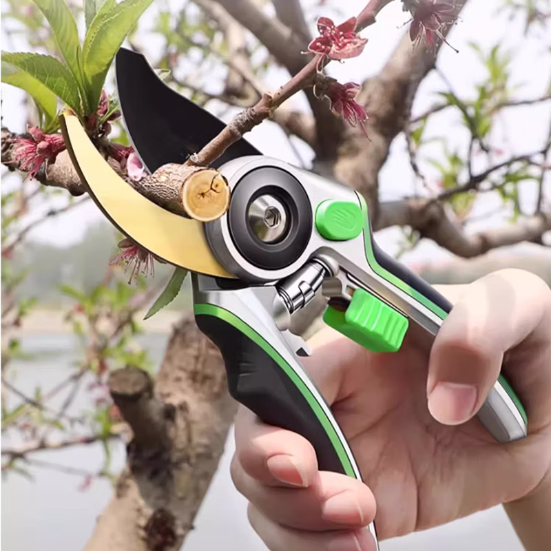 Jingxi Selected Pruning Shears for Home Gardening, Powerful and Labor-saving Thick Branch Scissors, Gardening and Floral Scissors, Upgraded Soft-coated Rubber Handle Pruning Scissors and Fruit Thinning Scissors.