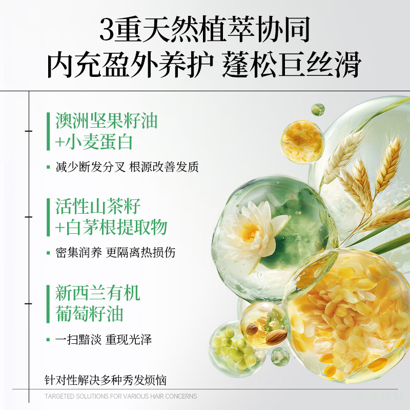 YIVIKII New Zealand imported grape seed conditioner 500ml protein nutrition repair dry frizzy smooth nourishing hair mask