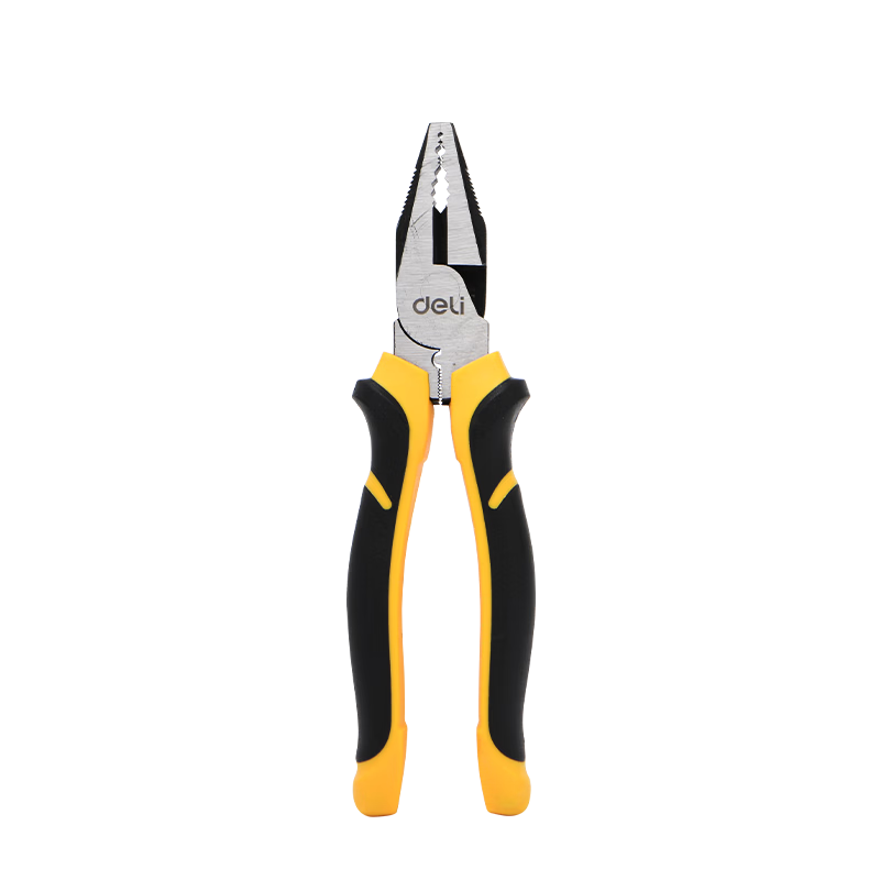Deli German multifunctional wire cutter diagonal nose pliers industrial grade labor-saving wire stripping and crimping vise 8 inches