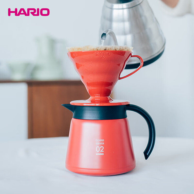 HARIOV60 filter bowl 01 red resin material VDR-01-R