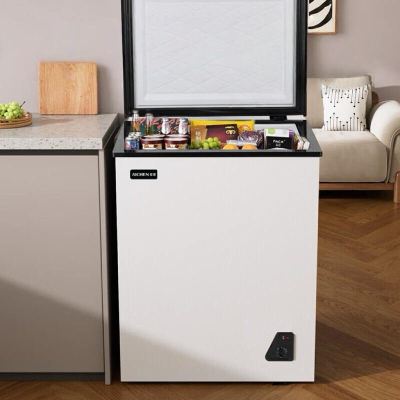 Beloved wife small freezer household small frozen fresh-keeping mini refrigerated commercial horizontal freezer single-use breast milk storage cabinet energy saving single temperature 73 liters first-class energy efficiency nationwide joint warranty 73L