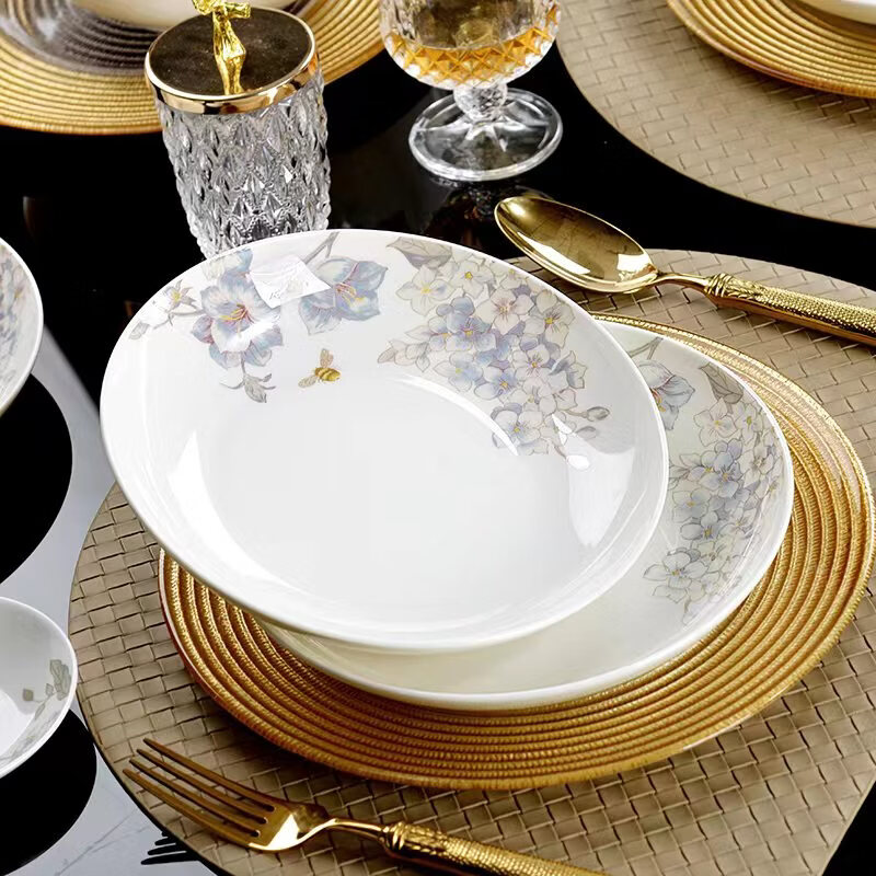 Northern Scenery Bone China Tableware 32 Heads Next Door Spring Color TS-0032 Set